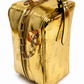 Gsuwoo monogram Brinks Bag in gold and silver
